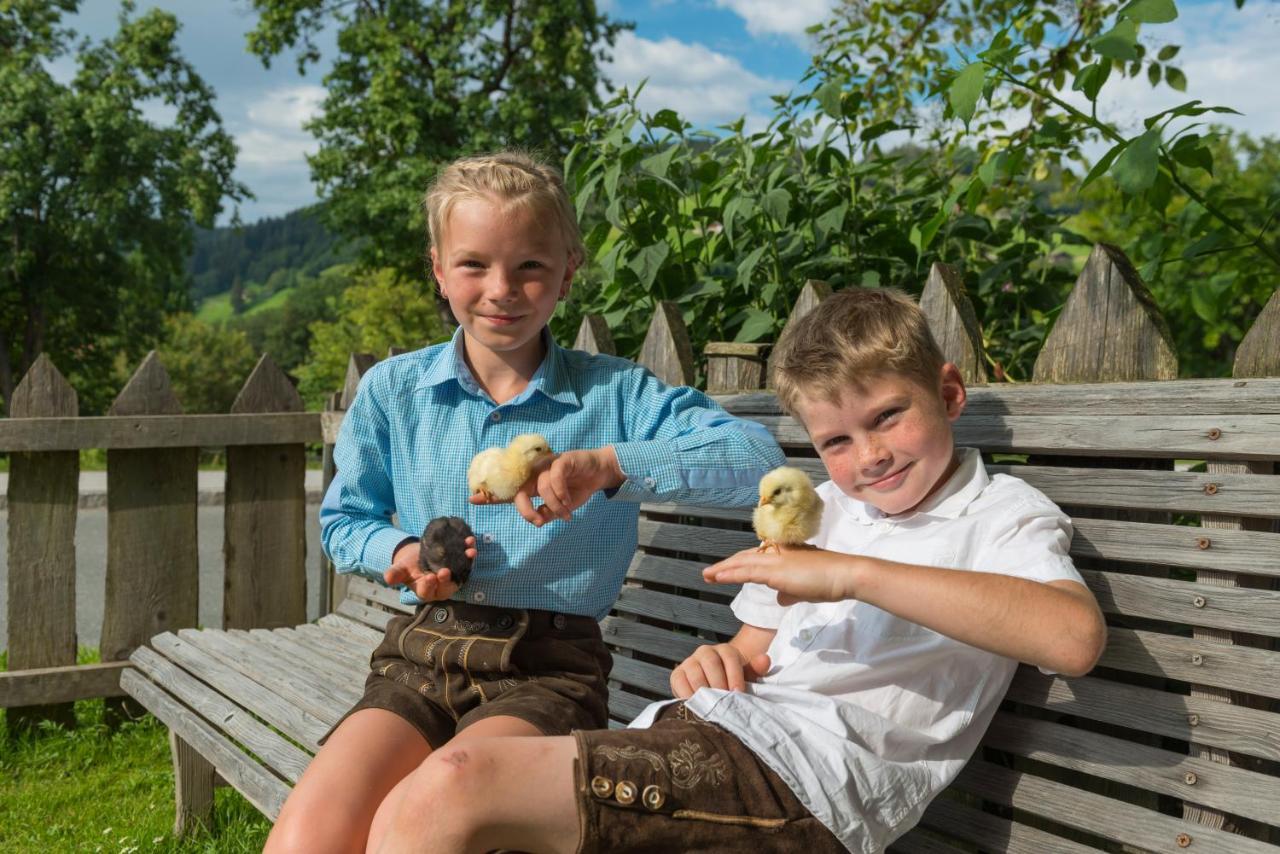 Hartlhof Urlaub Am Baby- Und Kinderbauernhof Niederau Bagian luar foto